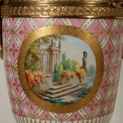 Paire de Vases Couvercle Porcelaine Manifacture Samson France '900