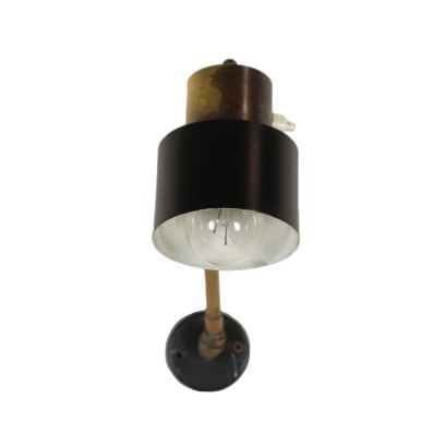 Adjustable Wall Lamp Brass Lacquered Aluminium Vintage Italy 1950s-60s