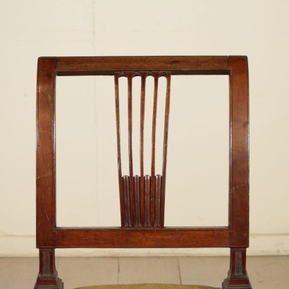 Pair of Neoclassical Walnut Chairs Italy Last Quarter of 1700s