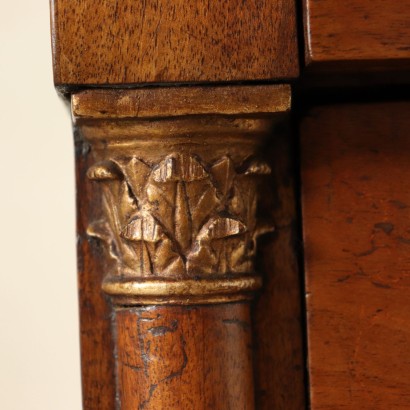 Empire Walnut Chest of Drawers Italy Early 1800s