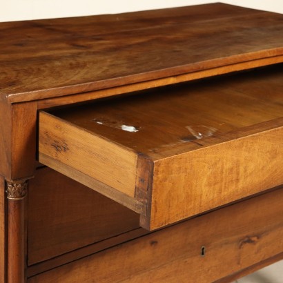 Empire Walnut Chest of Drawers Italy Early 1800s