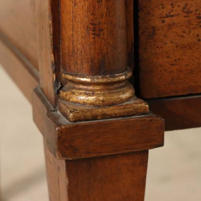 Empire Walnut Chest of Drawers Italy Early 1800s