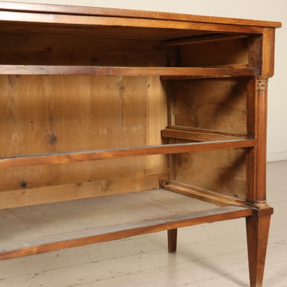 Empire Walnut Chest of Drawers Italy Early 1800s