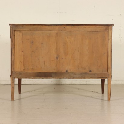 Empire Walnut Chest of Drawers Italy Early 1800s