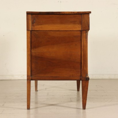 Empire Walnut Chest of Drawers Italy Early 1800s