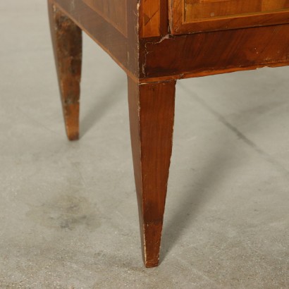 Chest of Drawers Walnut Feather Banded Italy Early 1800s