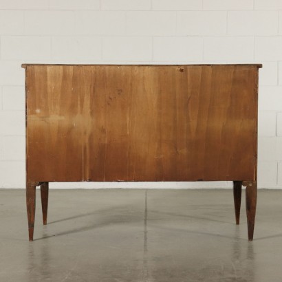 Chest of Drawers Walnut Feather Banded Italy Early 1800s