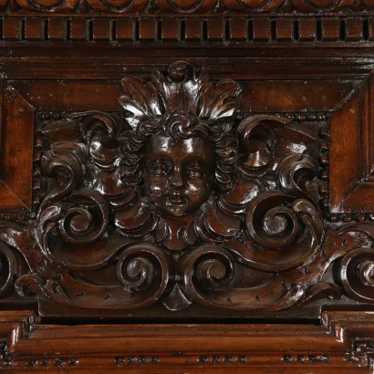 Walnut Cupboard with Upper Case Italy 18th-20th Century