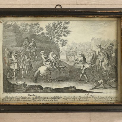 Set of eight Etchings Horse Training 18th Century