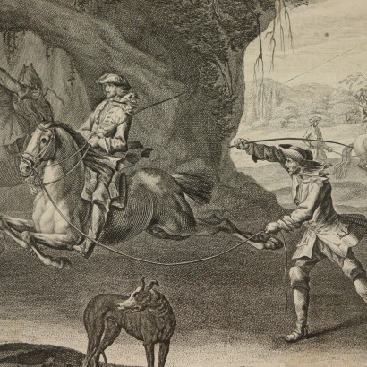 Set of eight Etchings Horse Training 18th Century