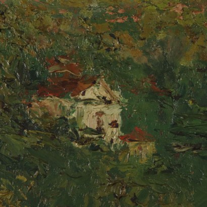 Paysage de Pietro Balletti Huile sur Toile 1916