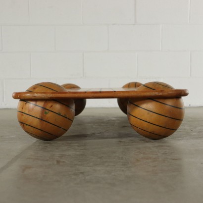 Coffee Table Pine Wood Vintage Italy 1970s-1980s