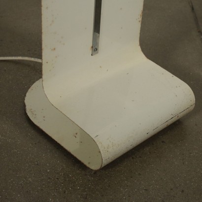 Floor Lamp Lacquered Metal Aluminium Vintage Italy 1960s