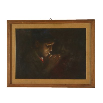 Genre Scene by Antonio Pagnotta The Young Couple 20th Century