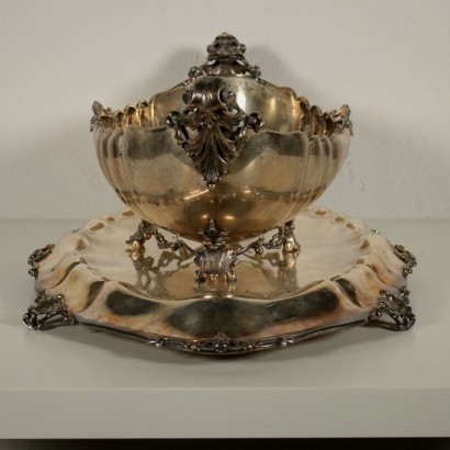 Silver Centerpiece Milan Italy 20th Century