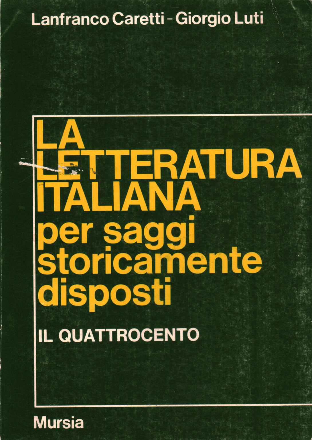 La littérature italienne pour les essais historiquement dis, s.un.