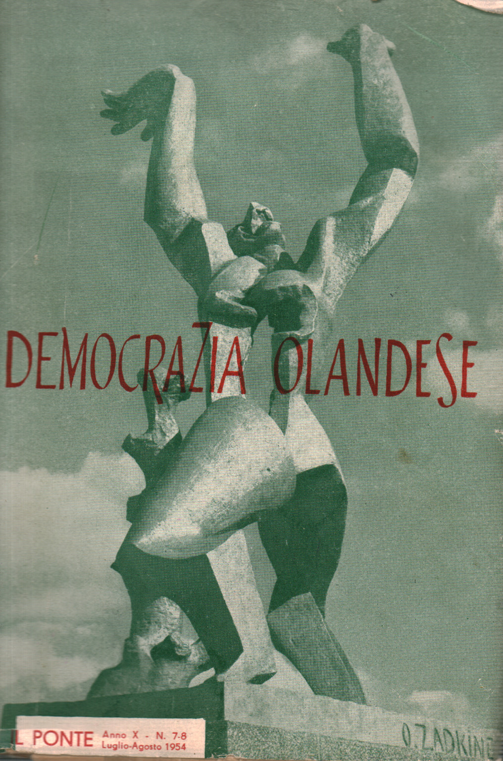 Democrazia olandese (Il Ponte, Anno X - N. 7-8, Lu, s.a.