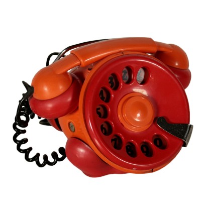 Bobo Rotary Phone for Tecler Plastic Vintage Italy 1971