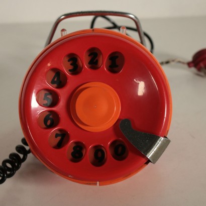 Bobo Rotary Phone for Tecler Plastic Vintage Italy 1971