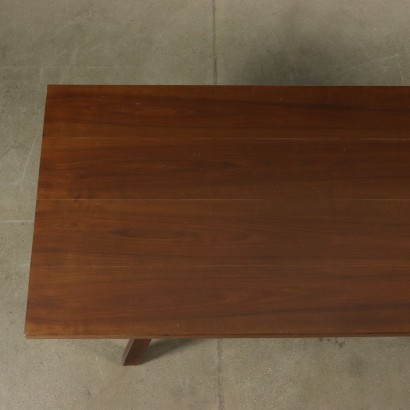 Table Giovanni Michelucci Placage de Noyer Vintage Italie Années 60-70