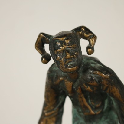 Court Jester Bronze Sculpture Italy 1970s-1980s