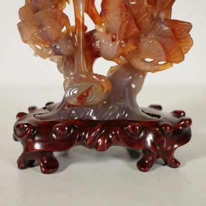 Agate Sculpture Depicting a Crane China First Quarter of 1900s