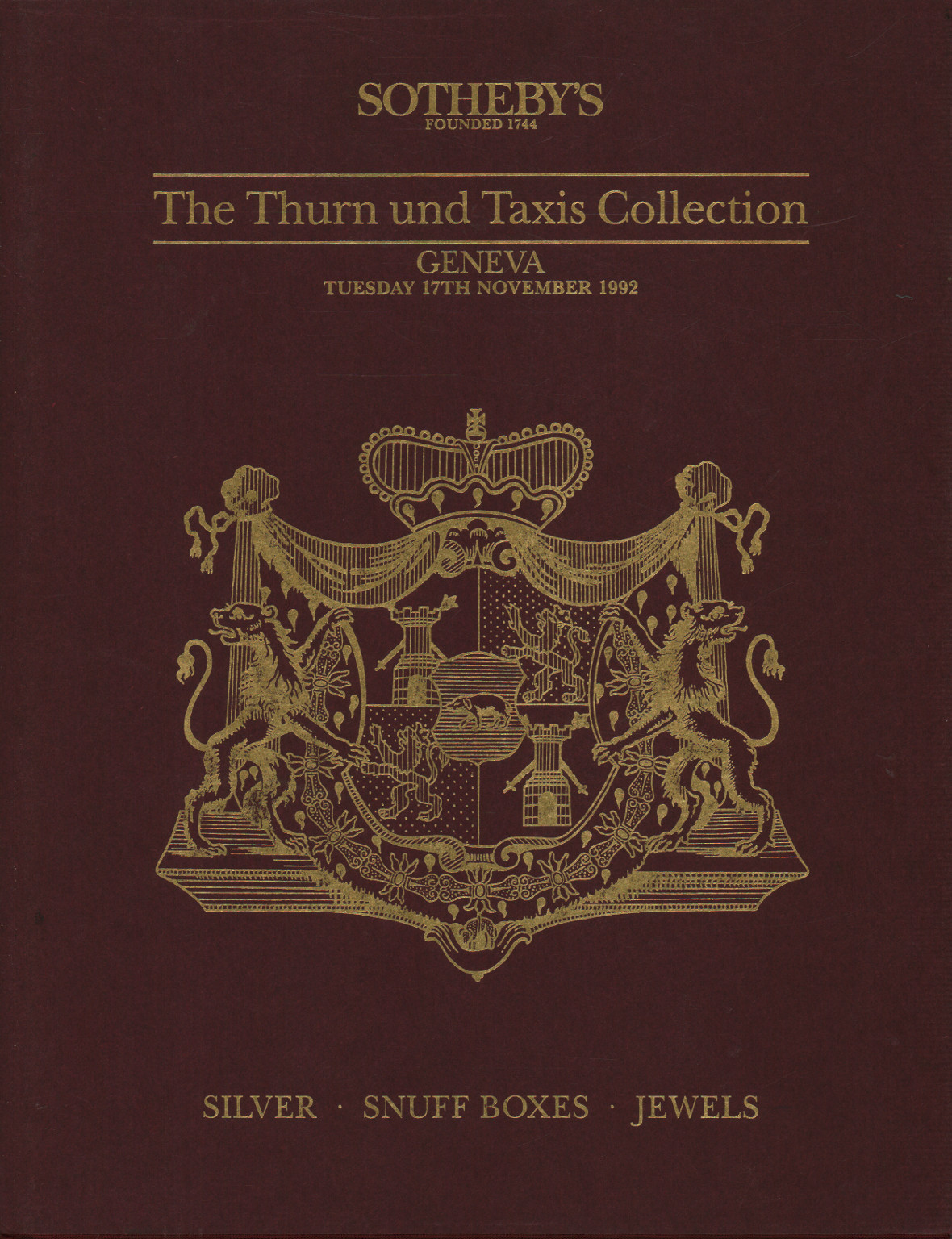 The Thurn Und Taxis Collection Hannelore Muller Antiquariato Art Library Dimanoinmano It