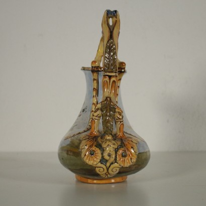 Ceramic Jug with Painting Italy Late 19th Century