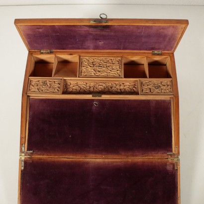 Travel Desk Exotic Wood Indian Manufacture Late 1800s
