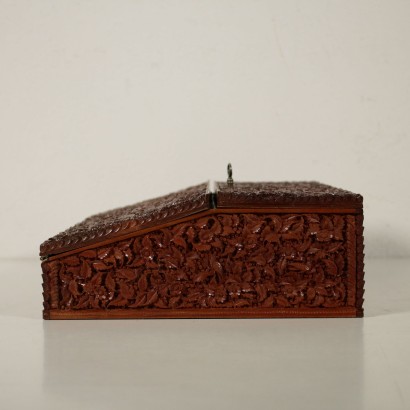 Travel Desk Exotic Wood Indian Manufacture Late 1800s