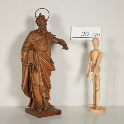 Sculpture représentant une Figure de Saint Pin Cembro Italie '700