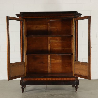 Elegant Armoire- Bibliothèque Bois de Rose Acajou Italie '800