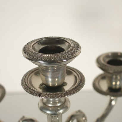 Silver Candlestick Manufactured in Italy Mid 1900s