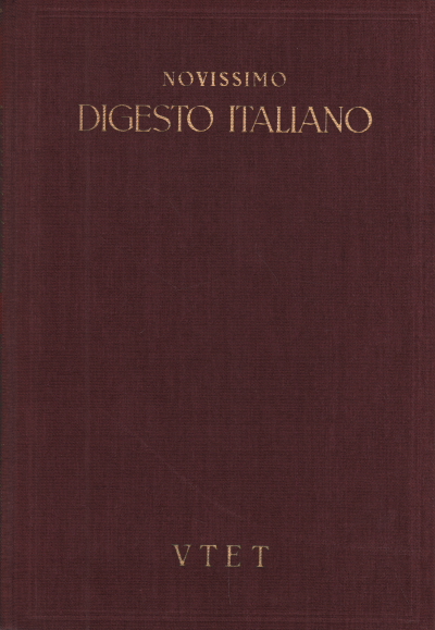 Novissimo digesto italiano. Volume III: CAT-COND, s.zu.