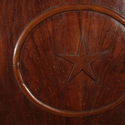 Console Table with Carved Caryatid Walnut Italy Second Half of 1800s