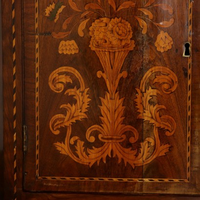 Maple and Oak Bookcase Holland Mid 18th Century