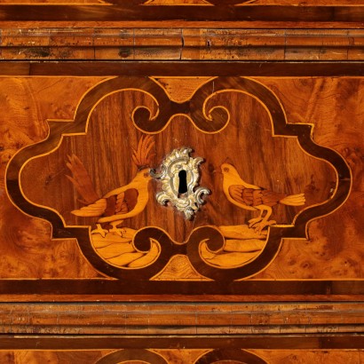 Elegant Maple Walnut Chest of Drawers Austria First Half 18th Century