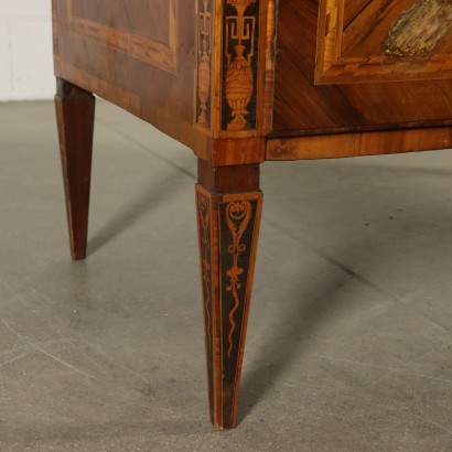 Commode Néo-Classical Erable Bois de Rose Italie Dernier quart '700