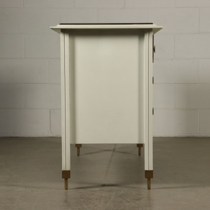Chest of Drawers by De Carli for Sormani Lacquered Wood Glass Brass