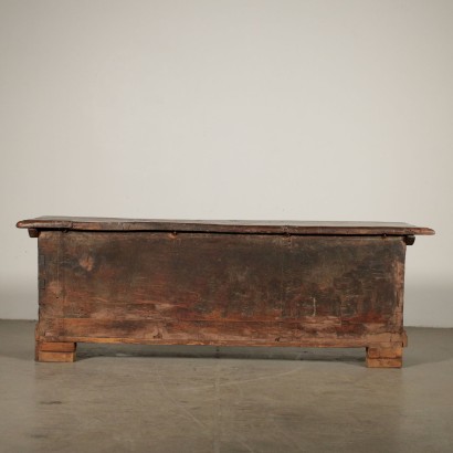 Carved Walnut Storage Bench Italy 18th Century