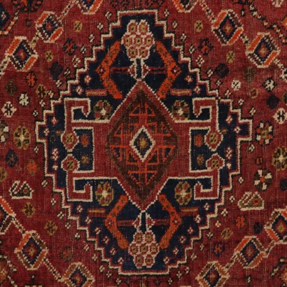 Tapis Shiraz Laine Nœud fin Fabrication manuelle Iran Années 40