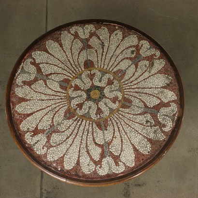 Table Chêne Rouvre Mosaïque Italie '800