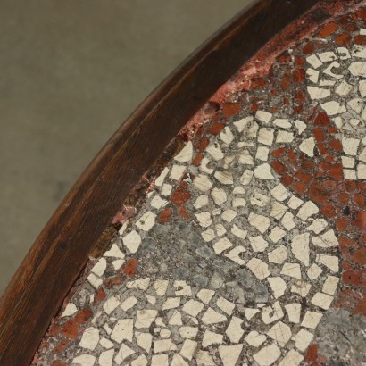 Table Chêne Rouvre Mosaïque Italie '800