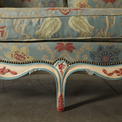 Sofa Bench Lacquered Wood Italy First Half of 1900s