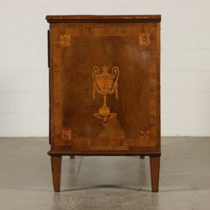 Elegant Commode Néo-classical Essences Diverses Rolo Italie '700