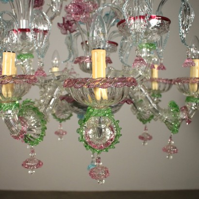 Lustre de Murano Verre Fabriqué en Italie Moitié '900