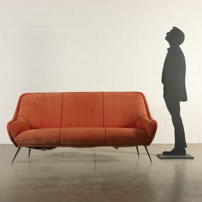 moderne Antiquitäten, moderne Design-Antiquitäten, Sofa, modernes antikes Sofa, modernes Antiquitäten-Sofa, italienisches Sofa, Vintage-Sofa, 50er - 60er Jahre Sofa, 50er - 60er Jahre Designsofa