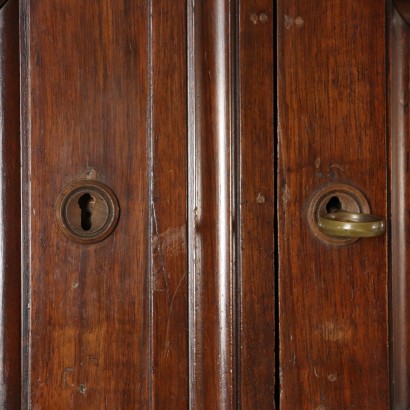 Walnut Three Doors Wardrobe Italy 19th Century