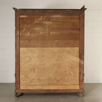 Armoire à trois Vantaux Ronce de Noyer Italie Deuxième quartier '800