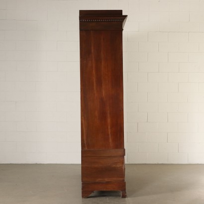 Armoire à trois Vantaux Ronce de Noyer Italie Deuxième quartier '800